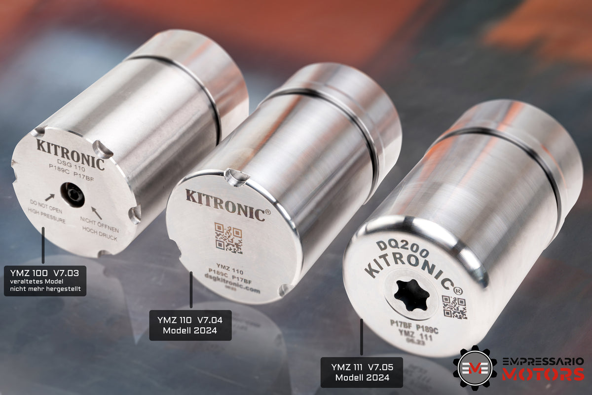 Vergleich der KITRONIC Druckspeicher-Modelle für DSG DQ200
